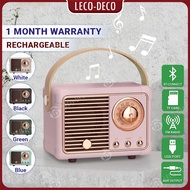 【NEW】 HM11 CLASSICAL RETRO MULTIMEDIA FM RADIO Music Player Portable Rechargeable Bluetooth Speaker 