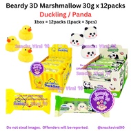 HALAL Beardy 3D Marshmallow Duckling / Panda 30g x 12packs  Viral Candy Peeps SO FLUFFY SV90