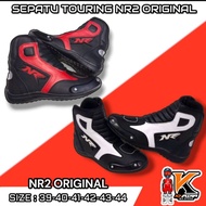 NR2 SHORT TOURING SHOES SAFETY BIKERS RACING SHOES RED BLACK