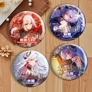 Wanderer Shooting Badge Maple Leaf Engraved Sunny Shin Crane Ganyu Anime Merchandise Tinplate Valley