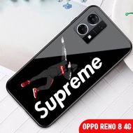 Softcase Glass Kaca OPPO RENO 8 4G - Casing Hp OPPO RENO 8 4G - C24 - Pelindung hp OPPO RENO 8 4G - Case Handphone OPPO RENO 8 4G - Casing Handphone OPPO RENO 8 4G - Softcase oppo RENO 8 4G - Silikon handphone OPPO RENO 8 4G.