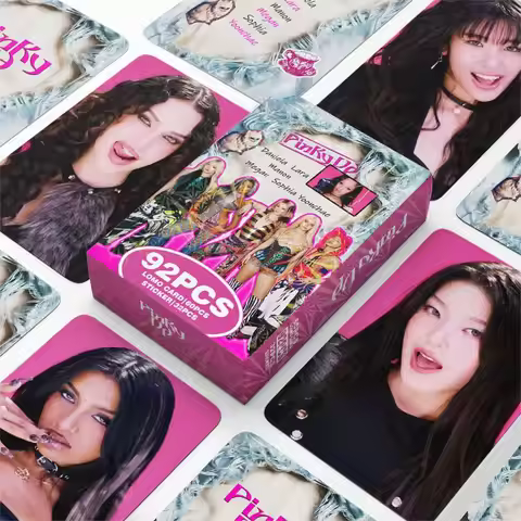 92PCS Lomo card photos of the female group KATSEYE, small card stickers for the new album, exquisite