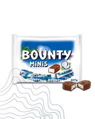 Bounty Minis  Chocolate มีประมาณ 11 ชิ้น น้ำหนัก 333 กรัม BBF.05/07/26
