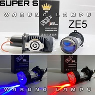 H4 ZE5 MINI PROJECTOR BLUE LENS HEADLIGHT SUPER S EYESDEVIL PLUS COOLING FAN