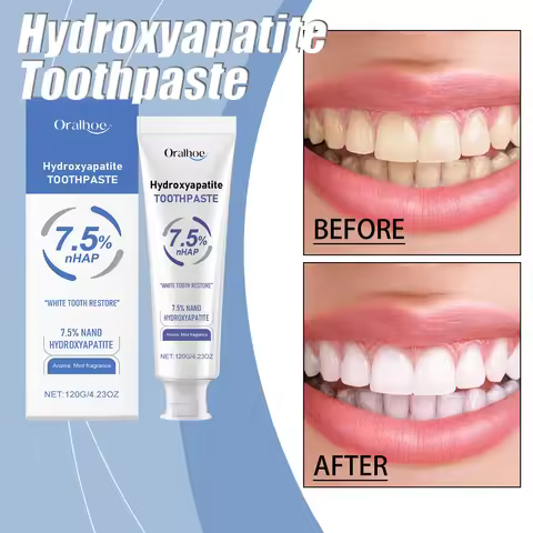 Hydroxyapatite Toothpaste for Advanced Enamel Protection Tooth Strengthening Fresh Breath Deep Clean