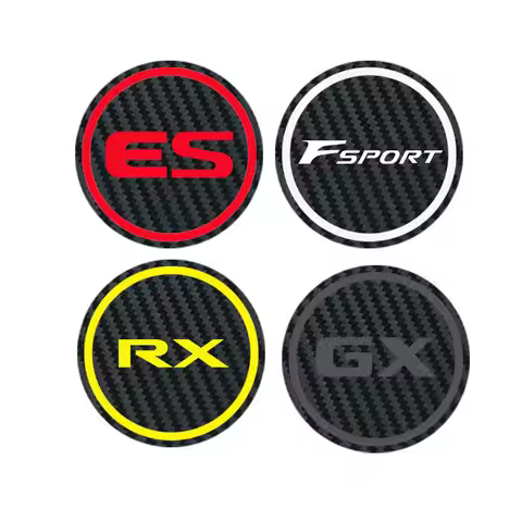 50mm 56mm 60mm for Lexus RX 300 GX 460 UX 200 LX GS ES CT200h Fsport Badge CARBON Center Caps Hub Al