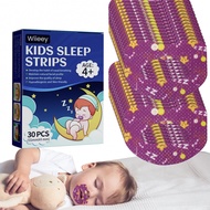 Sleep Strips, 30PCS Soft Gentle Anti Snore Sleep Strips for Kids & Adult, Mouth Shape Sleep Strips f