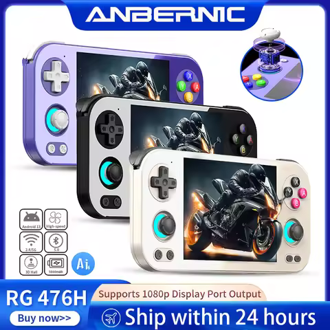 ANBERNIC RG 476H Android Handheld Game Console 4.7"HD Multi-touch Full Screen Hall Triggers Wifi Ret