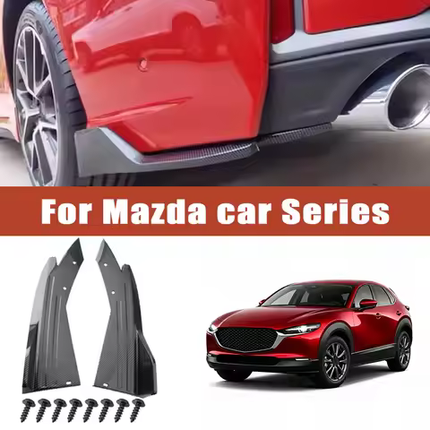 2pcs Rear Bumper Spoiler Lip Splitter Diffuser Anti-Crash Winglet Car Mod For Mazda 3 6 CX3 CX5 CX7 