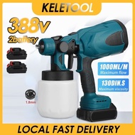 Keletool Electric portable spray gun Cordless paint cordless spray gun machine tools for painting wood walls 噴漆槍 電動