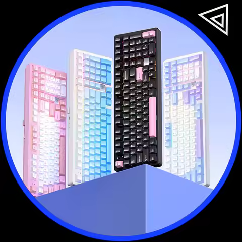 LEOBOG Hi98Pro Mechanical Keyboard 3Mode 2.4G Bluetooth Wireless Keyboard Hi98C Pro Gamer Keycaps PB