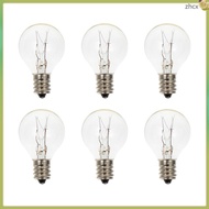 zhihuicx Aromatherapy Light Bulb 6 Pcs Clear Decoration Base Wax Appliance Oven Lamps