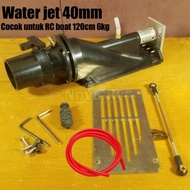 TURBO JET WATER THRUSTER 40MM COCOK UNTUK RC BOAT 120CM / 6KG