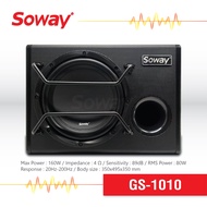 Soway GS-1010 ตู้ซับสำเร็จรูป ดอกซับขนาด10นิ้ว ตู้ลำโพงรถยนต์ ตู้ลำโพงซับเบส Subwoofer 10นิ้ว Sub Bo