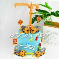 Cake Topper Truck Toy Car Excavator Truck Cement Truck Cake Topper