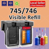 Compatible Canon PG745XL ink 745 746 Refillable Ink Cartridge