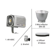 NiceFoto AR-600C Portable RGB Video Light 50W Photography LED Fill 2700K-6500K COB Studio 18 Lightin