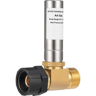 [1 Unit] Penahan Hentakan Air Lingmfg Untuk Tandas, 7/8 Inci BC Thread Brass LING-TWHA78-SS-1