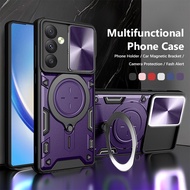 Shockproof Armor Phone Case For Samsung A13 A14 A24 A34 A54 A04S 5G Holder Casing Camera Protection 