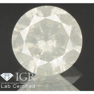 0.46 Carat NATURAL White H DIAMOND 100% Earth-Mined Loose Round 5x2.8mm I1 CERTIFIED Africa