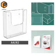 [prettyia] Acrylic Brochure Holder Flyer Display Stand for Magazines Booklets Menu