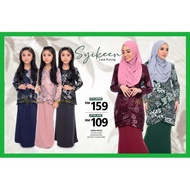 2774 Syikeen Lace Kurung  | SEDONDON KURUNG MODEN DEWASA &amp; BUDAK | NAVY BLUE DUSTY PINK DARK GREY MAROON EMERALD GREEN