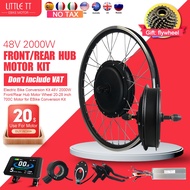 【hot】◆✕∏ Electric Conversion 20-29 Inch 700C eBIKE 48V 2000W Front Rear Gearless Hub Motor With Display