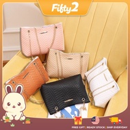 Ready Stock FIFTY2 FSB2880 Women's Sling Bag Crossbody Shoulder Tote Bags Handbag Travel Beg Tangan 
