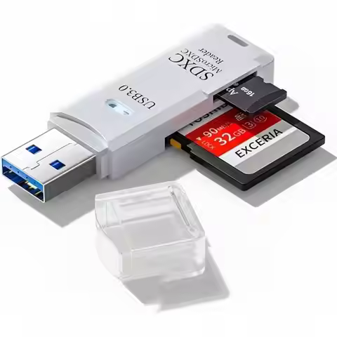 USB3.0 Micro SD Card Reader, 5Gbps 2-in-1 SD Card Reader to USB Adapter, Micro SDHC and UHS-I Cards