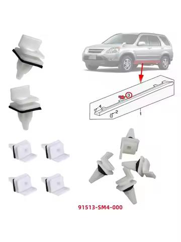 10-50PCS Side Skirt Sill Seal Panel Mounting Trim Clips Moulding Clip For Honda Acura 91513-SM4-000