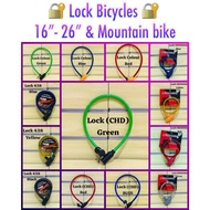 (100% QUALITY) Kunci Basikal / BIKE LOCK/ MOTOCYCLE LOCK / Crossmac Cable Lock Bicycle Lock/KUNCI BASIKAL HARGA MURAH