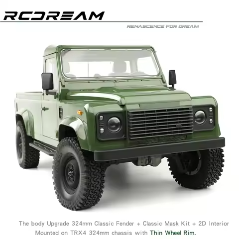 RCDream Wild-Defender RD110 2Door Pickup Hard Body Single Cab 324mm wheelbase for TRX4 TRX-4 324mm D