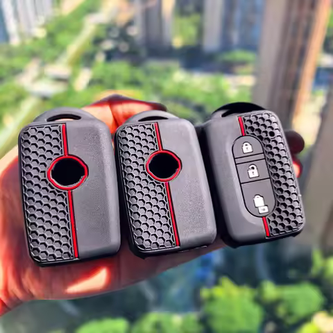 Key Case Cover for Nissan Qashqai J10 Tiida Micra X-Trail NV200 Navara Pathfinder Juke Keychain Fob 