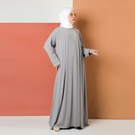 Umama Scarf - Inner Gamis Dalaman Manset Dress Wanita Muslim Olive Zip Inner Dress