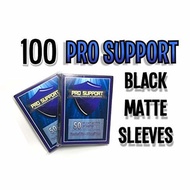 100 (2 x 50 Packs) Black Standard Size Matte Trading Card Deck Protector Sleeves. Ideal for Magic...