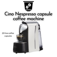 Cino Nespresso Capsule Coffee Machine Espresso Compatible White B Maker