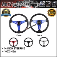 MOMO 14 Inch PU Steering Wheel/Sport Steering Wheel