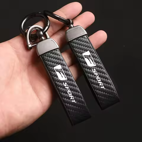 For Lexus GS IS LS500h ES260 ES300h RX350h NX260 UX260 LM LCRZ450e Car Carbon Fiber Style Keychain M
