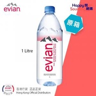 evian - 原箱12 - 法國 依雲 天然礦泉水 1公升 Evian Natural Mineral Water 1L (1L x12)