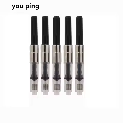 5pcs Black fountain Pen Ink Converter Ink Reservoir New Suitable for all types of my shop and market