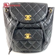 香奈兒 CC 可可標誌復古絎縫雙肩包