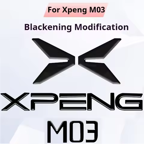 For Xpeng Xiaopeng MONA M03 Black Badge Front Rear Badge Blackened Covered Version Xiaopeng MONA M03