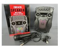 ZQS-1429 Wireless Bluetooth Connection Speaker Support Microphone LED Light Speaker