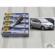Spark Plug Honda Jazz GD (2003-2007) Nickel Terminal Set Of 4 Heads: Hella CM8RP-11