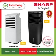 SHARP 10L Air Cooler PJA100TVW / 20L Air Cooler PJA200TVB (Remote / Timer / LED Display ) 冷风机