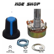 5 Pieces High quality WH148-B10K 15mm 3-pin 10K 100K Single Potentiometer, Potentiometer Knob (Whole