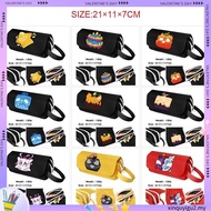 SQ2 Blox Fruits Cartoon Anime Pencil Case Canvas large capacity Stationery box student Pen Box