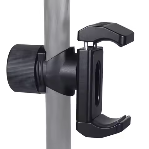 Power Bank Clamp Holder with Light Stand for Photo Studio Boom Reflector Arm Dia 12-22mm Photography