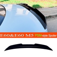 E60 PSM-style Spoiler ABS Plastic Car Rear Trunk Wing Boot Spoiler for BMW 2002-2010 5-Series E60 Se