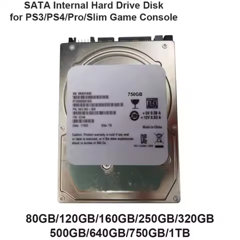 500GB/640GB/750GB 2.5" SATA Internal Hard Drive Disk For PS3/PS4/Pro/Slim Game Console For Sony HDD